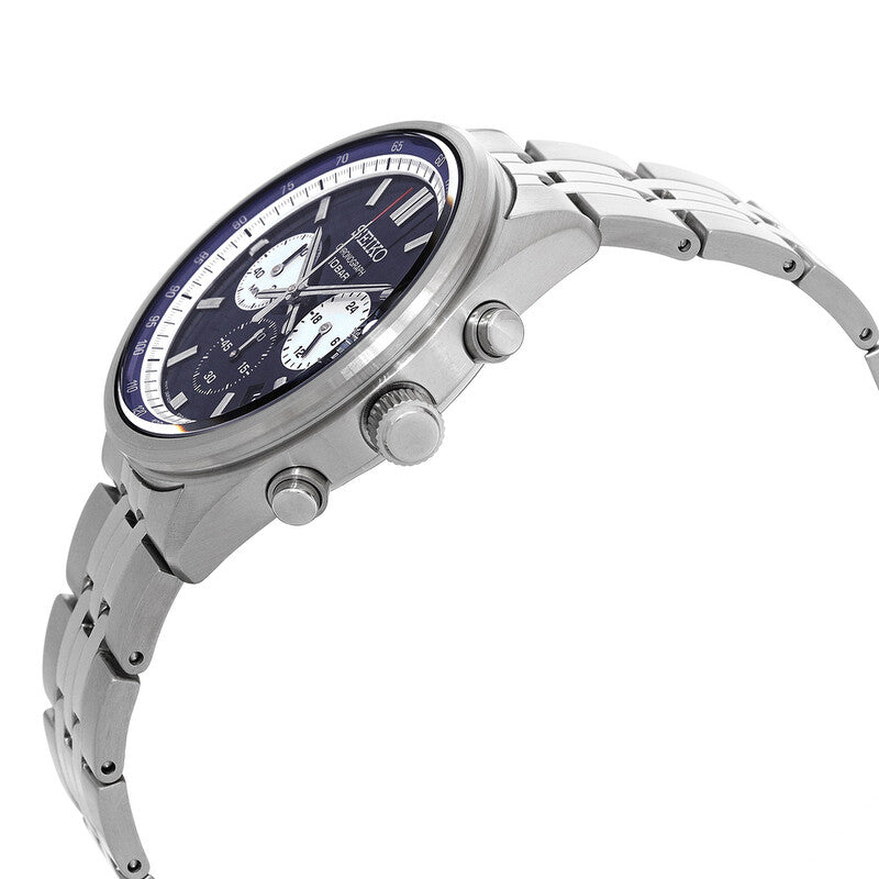 Seiko Blue Dial Silver Stainless Steel Men's Watch