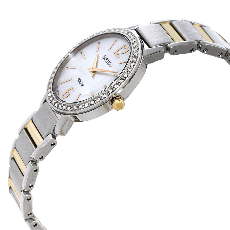 Seiko Solar Mother-of-Pearl Dial Women's Watch