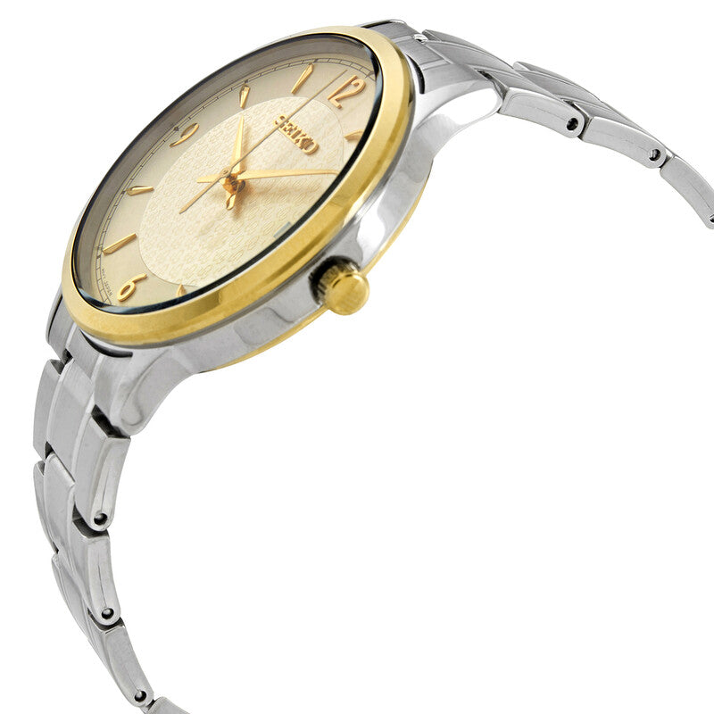 Seiko Gold Dial Silver Bracelet Men's Watch
