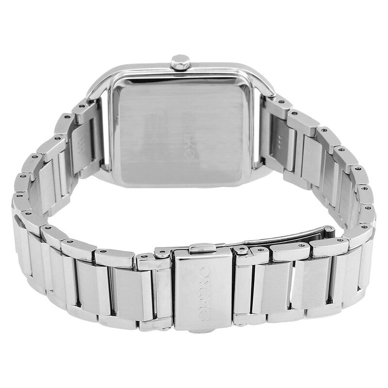 Seiko White Dial Rectangular Women's Watch