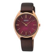 Seiko Red Dial Women's Watch
