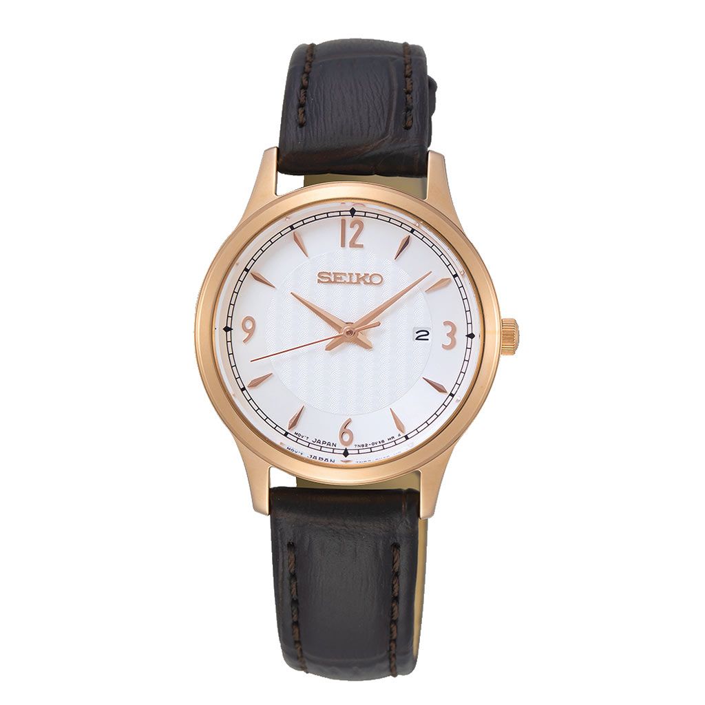 Seiko White Dial Women's Watch