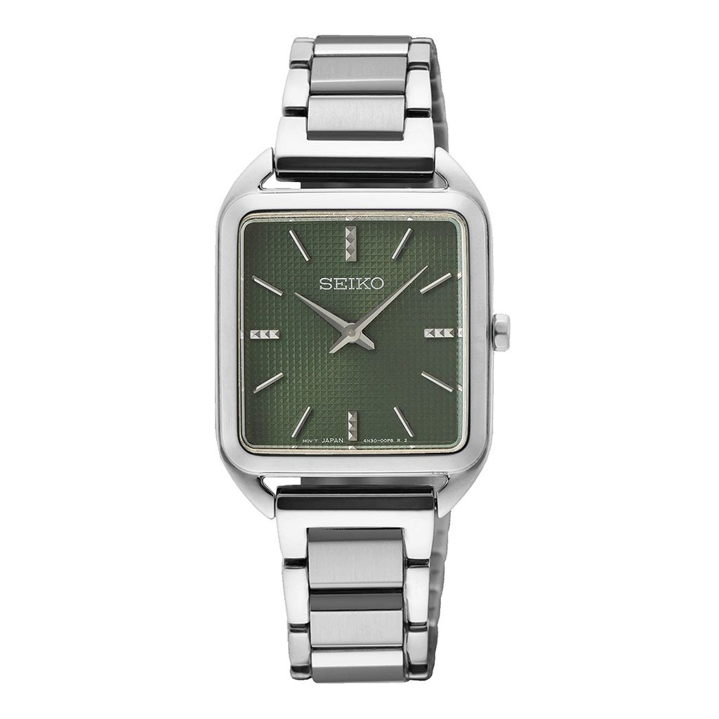 Seiko Olive Dial Women's Watch