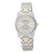 Seiko White Dial Gold-Tone Details Women's Watch