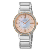 Seiko Solar Rose Gold Dial Women's Watch