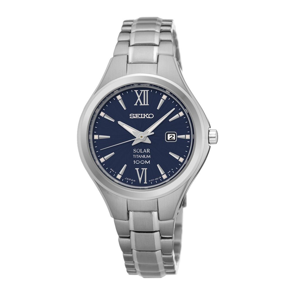 Seiko Solar Blue Dial Women's Watch