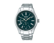 Seiko Presage Green Dial Silver Stainless Steel Bracelet Men's Watch