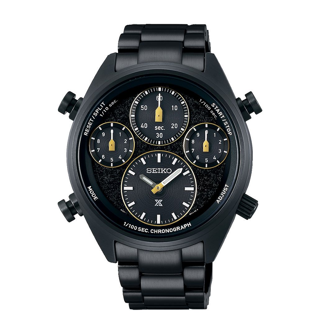 Seiko Prospex Chronograph Black Dial Stainless Steel Bracelet Men's Watch