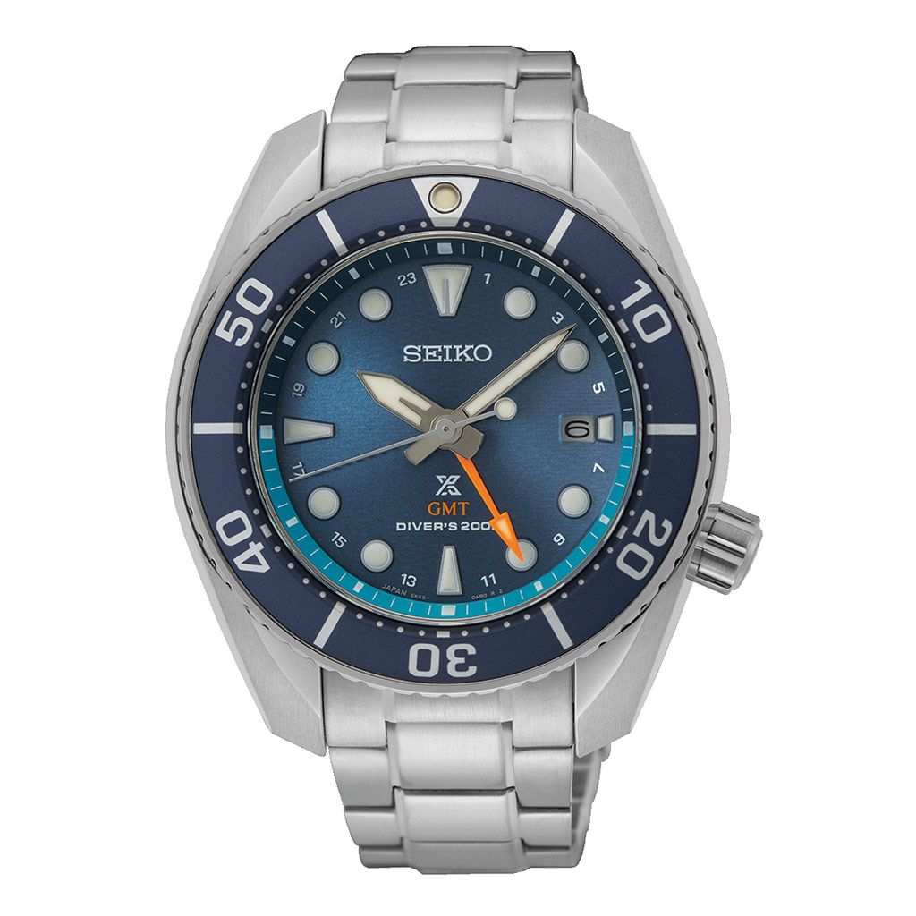 Seiko Prospex GMT Blue Dial Stainless Steel Men's Watch