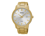 Seiko Silver Dial Gold Bracelet Men's Watch