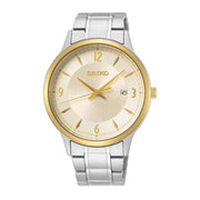 Seiko Gold Dial Silver Bracelet Men's Watch