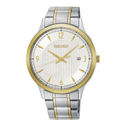 Seiko White Dial Two-Tone Bracelet Men's Watch