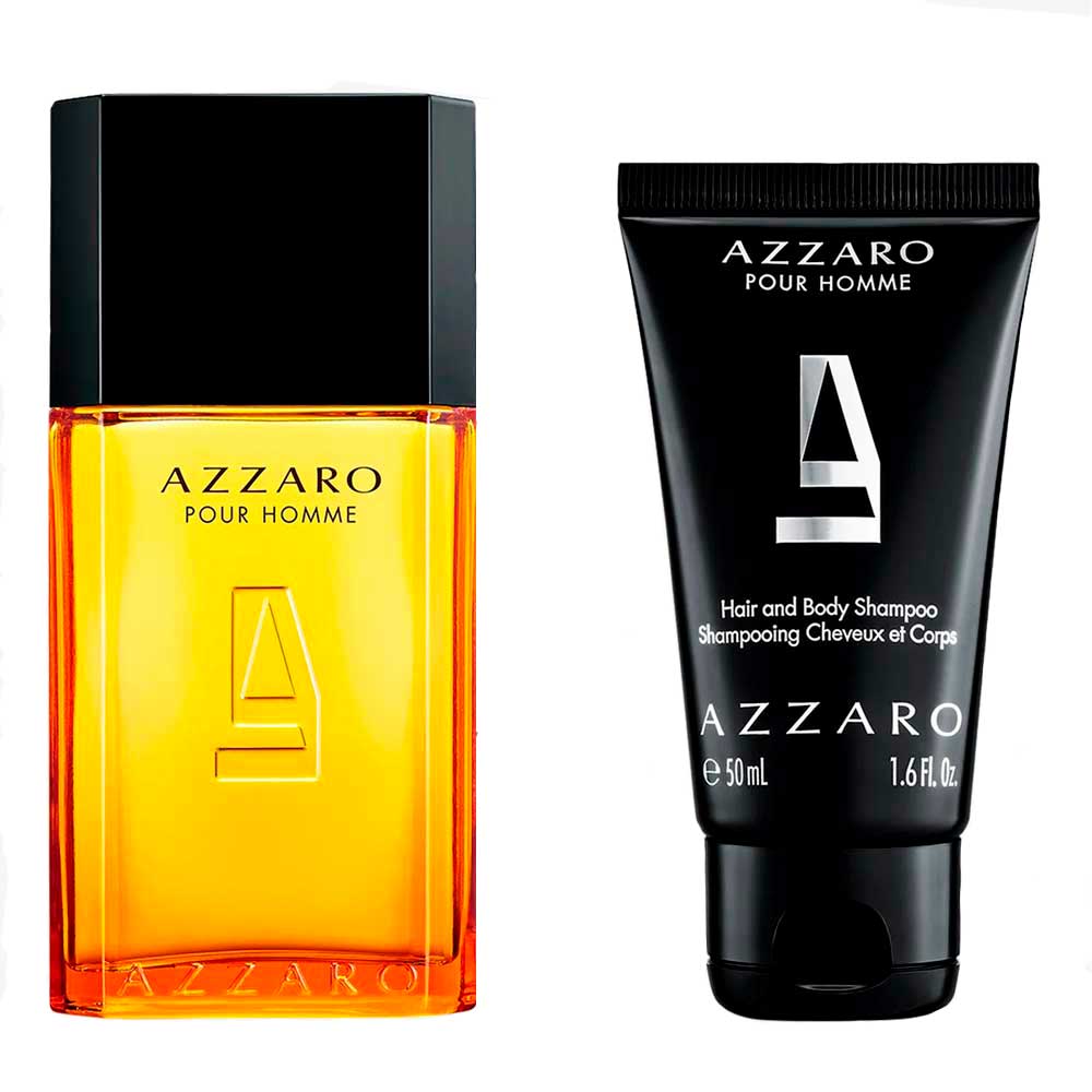 طقم عطر بور هوم للرجال من أزارو – أو دو تواليت 30مل مع شامبو للجسم والشعر 50مل