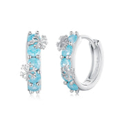Ice Flower Sterling Silver Earrings