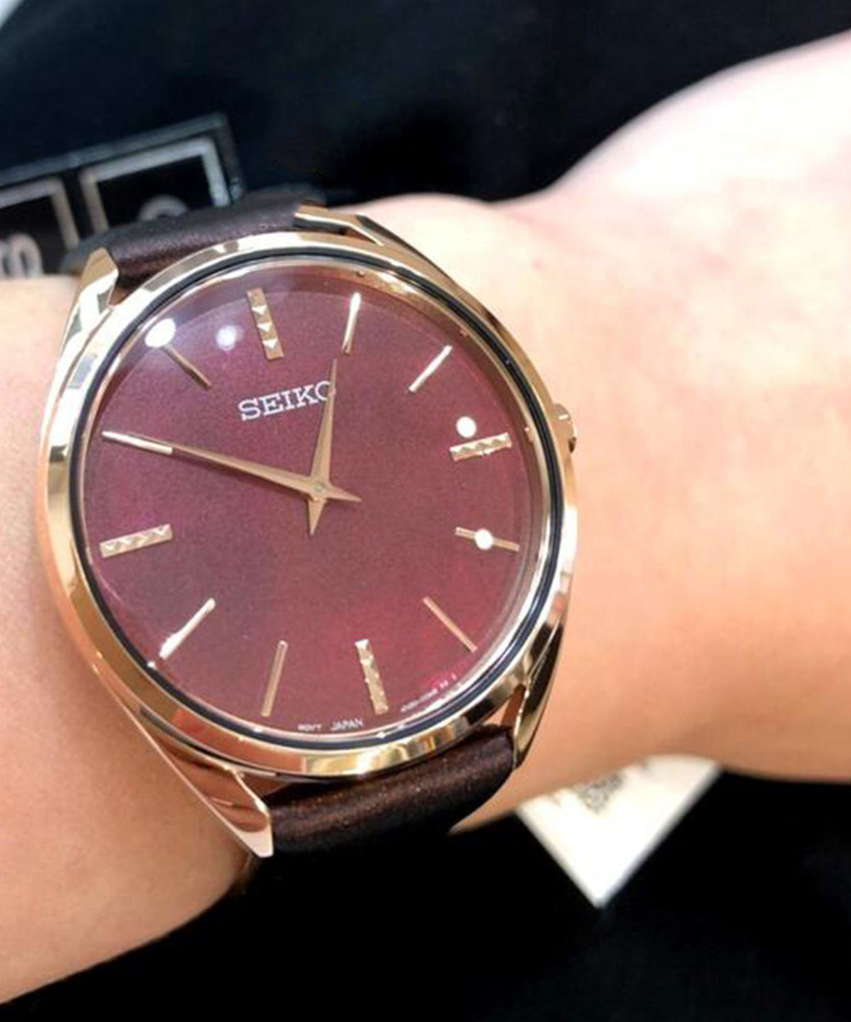 Seiko Red Dial Women's Watch