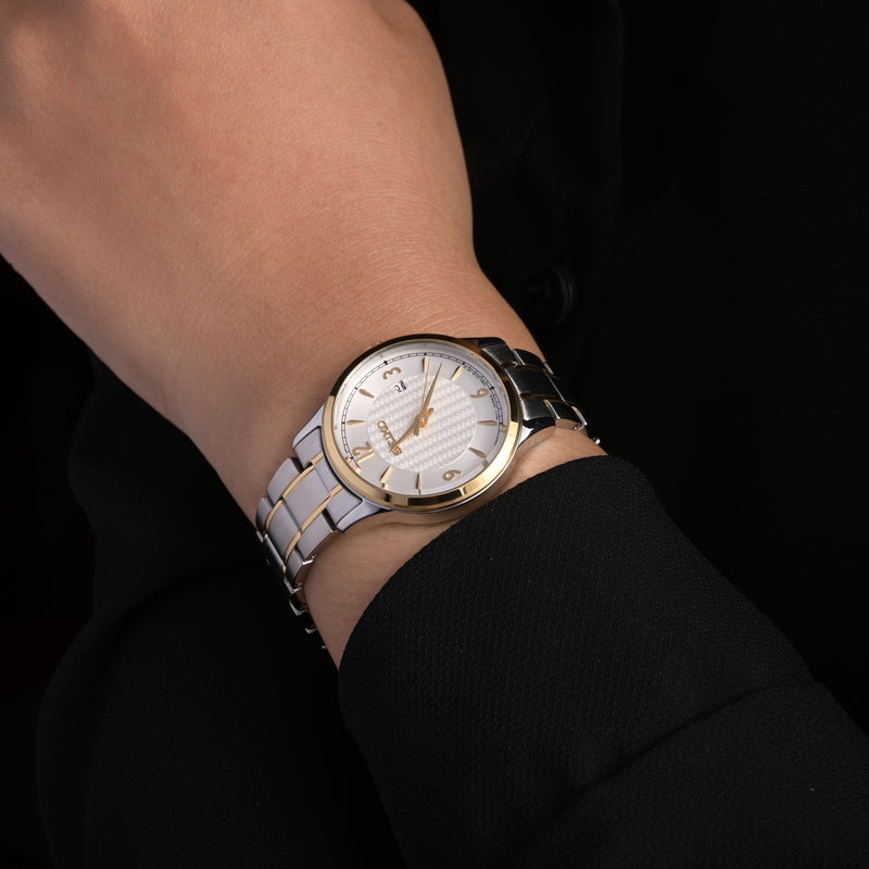 Seiko White Dial Two-Tone Women's Watch