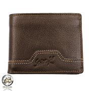 C2269N - محفظة جلد طبيعي للرجال من سيفن كيه, بني