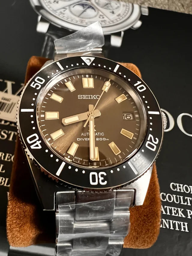 Seiko Prospex Brown Dial Stainless Steel Bracelet Men's Watch