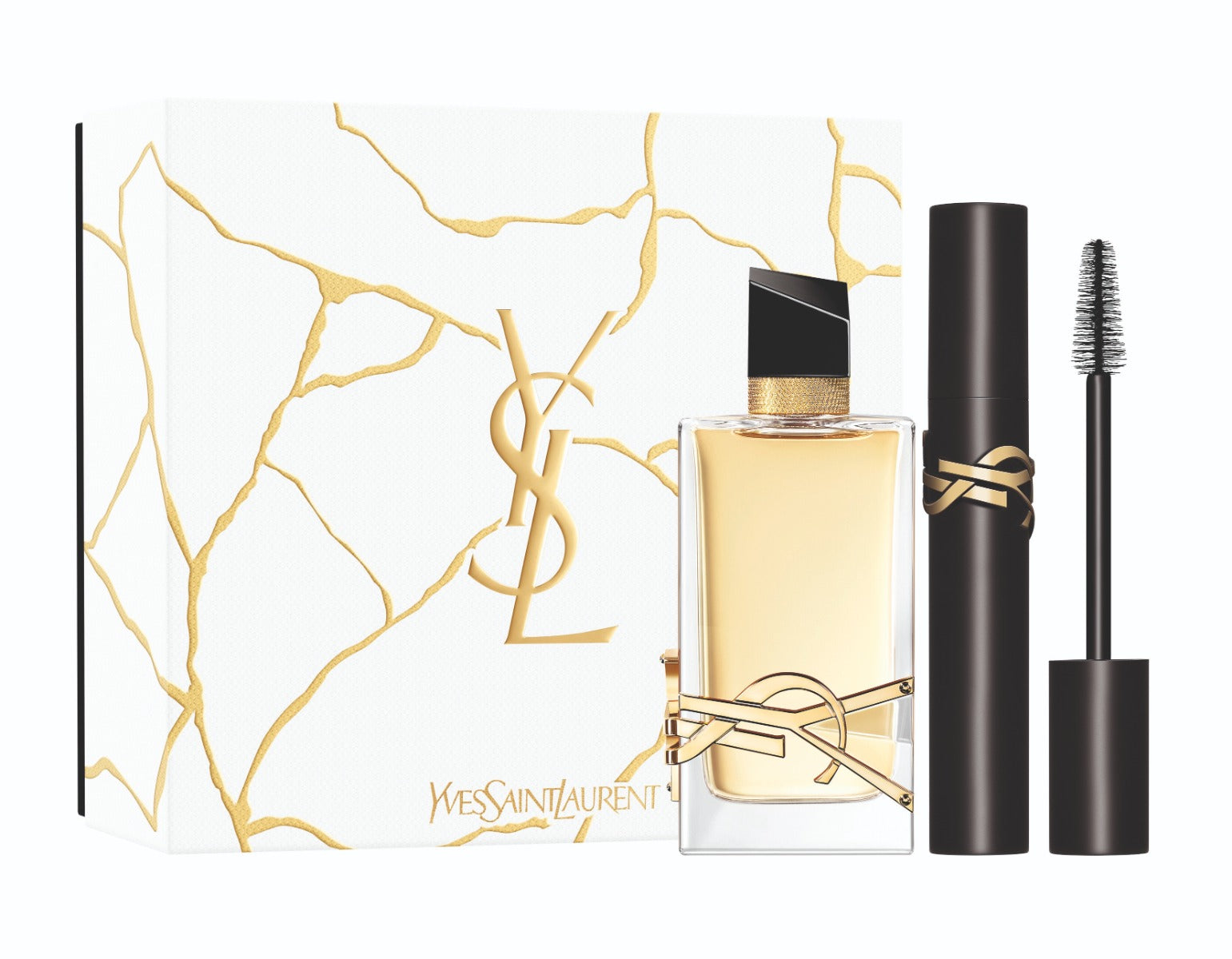 طقم إيف سان لوران ليبر للنساء – عطر 90مل + ماسكارا لاش كلاش