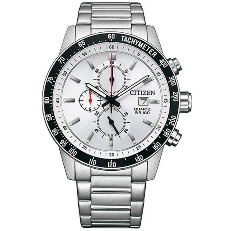 Citizen Chronograph Men Silver Dial Stainless Steel Strap -An3680-50A